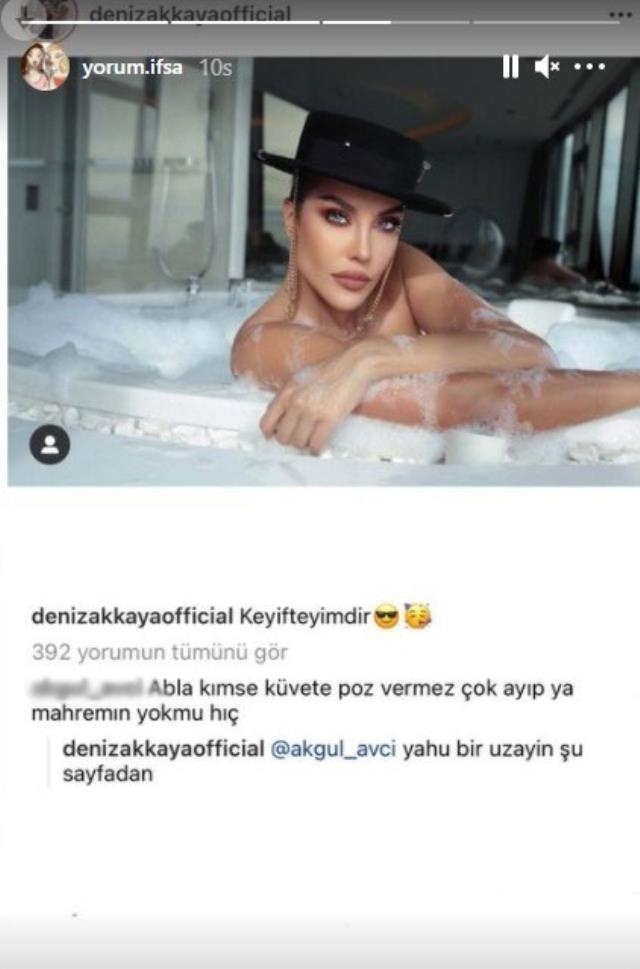 deniz akkya kuvet pozuna yorum